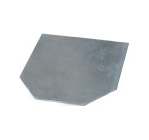 Заглушка торцевая оцинкованная стальная для бетонного лотка Basic DN100.